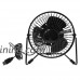 SQLang USB LED Fan  Portable Desk Real Time Date Temperature Display 360°Rotation Cooling Fan For Home Office PC - B07D6JC3MF